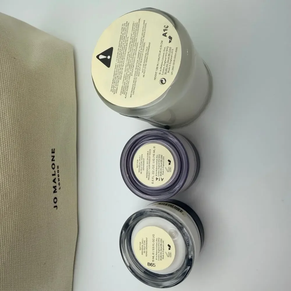 Jo Malone London Gift Set Candle Body Creme & Cosmetic Bag